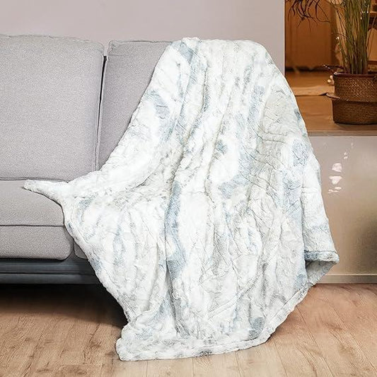 Electric Heated Blanket(50"X 60") 4 Heating Levels & 4H Auto Off, Machine Washable, Over-Heat Protection